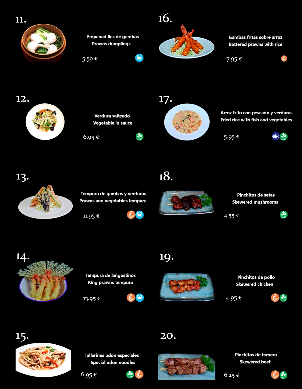 Shan Oriental Menu